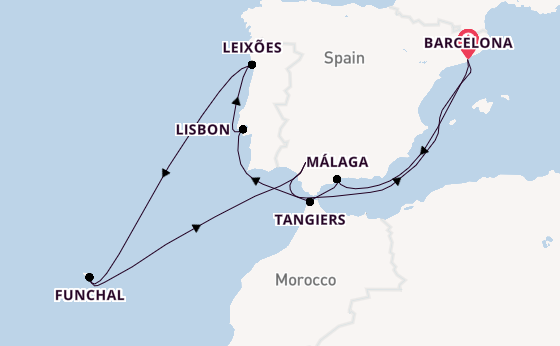 Western Mediterranean from Barcelona, Spain with the Celebrity Equinox