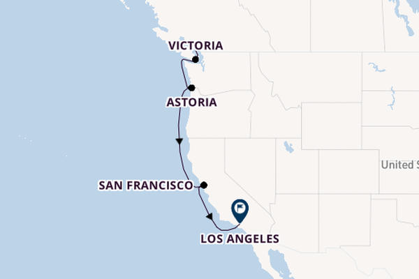 Amerikaanse Westkust vanaf Vancouver, Canada met de Norwegian Encore