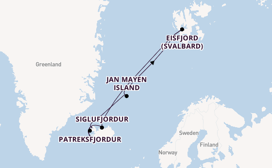 Arctic from Reykjavik, Iceland with the Seabourn Pursuit
