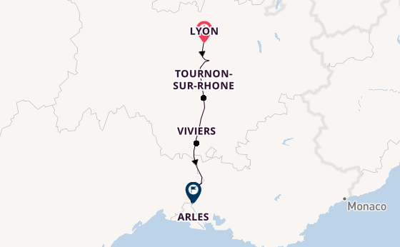 Rhone River, Europe from Lyon, France with the Viking Hermod