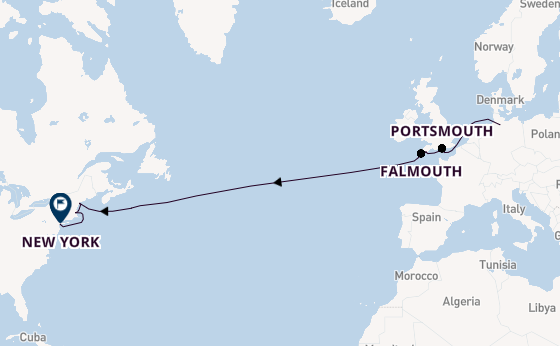 trans-Atlantisch vanaf Hamburg, Duitsland met de MS EUROPA 2