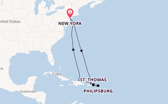 Caribbean vanaf New York, Verenigde Staten met de Norwegian Escape