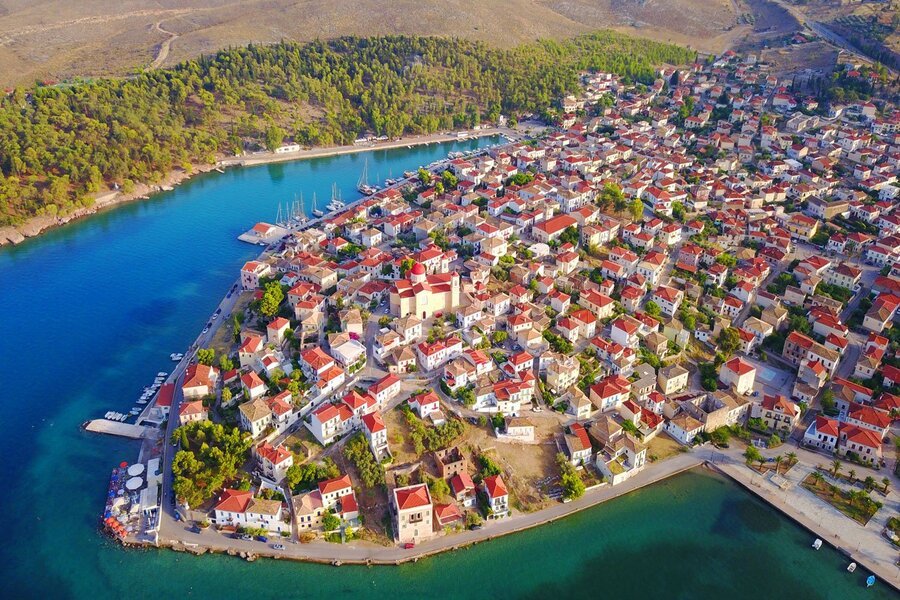 Middellandse Zee vanaf Athene met de Le Bougainville