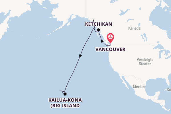 Polynesien ab Vancouver, Kanada auf der Norwegian Spirit