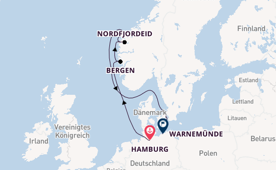 Norwegen ab Hamburg auf der Mein Schiff 7