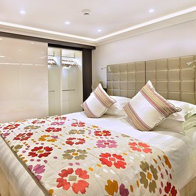 Come aboard the undefined and discover one of 9 cabin categories on a total of 4 decks that can accommodate 158 passengers. Choose your dream cabin and feel at home on board the undefined!