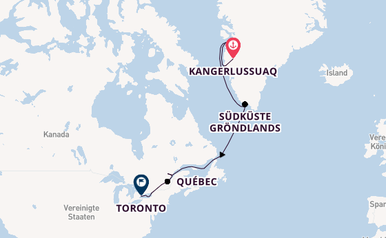 Arktis ab Kangerlussuaq, Grönland auf der HANSEATIC inspiration