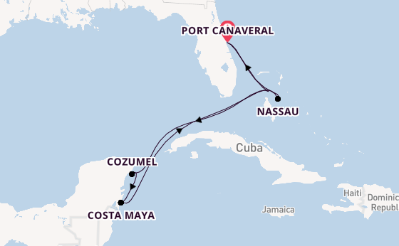 Orlando Highlights & Bahamian & Mexican  Shores With Orlando Stay