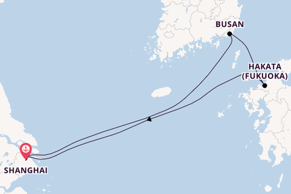 China from Shanghai, China with the Spectrum of the Seas