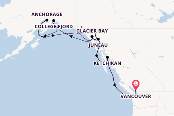 Alaska & West Canada from Vancouver, Canada with the Grand Princess