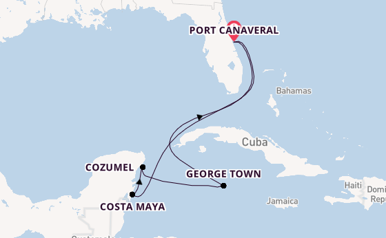 Westelijke Caraïben vanaf Port Canaveral, Verenigde Staten met de Celebrity Apex