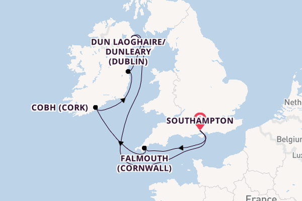 British Isles from Southampton, England with the Regal Princess