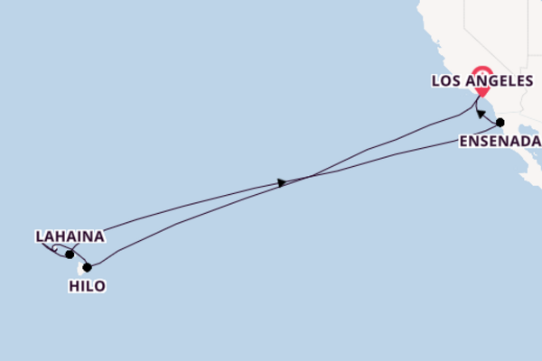 Sailing from Los Angeles via Honolulu