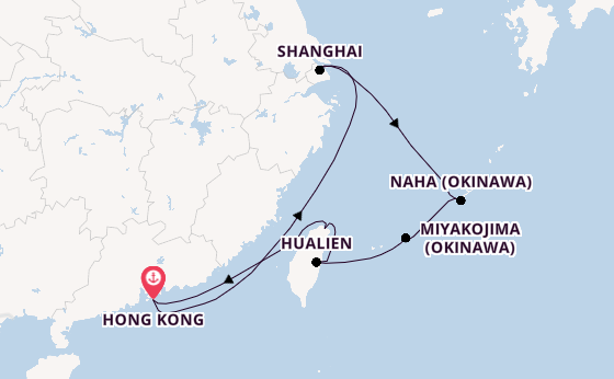 China from Hong Kong, China with the Seabourn Encore