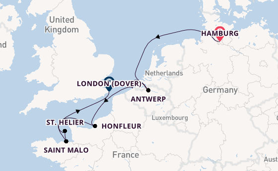 United Kingdom from Hamburg, Germany with the Seabourn Quest