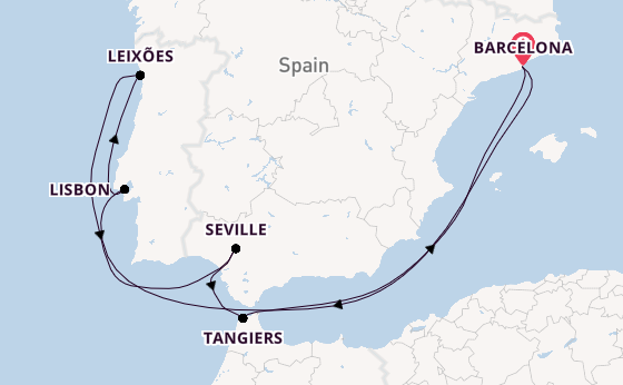 Western Mediterranean from Barcelona, Spain with the Celebrity Equinox