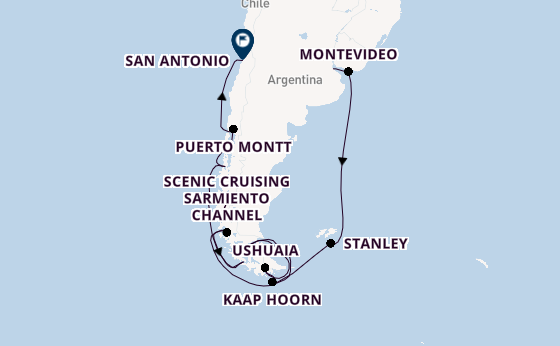 Zuid-Amerika vanaf Buenos Aires, Argentinië met de Oosterdam