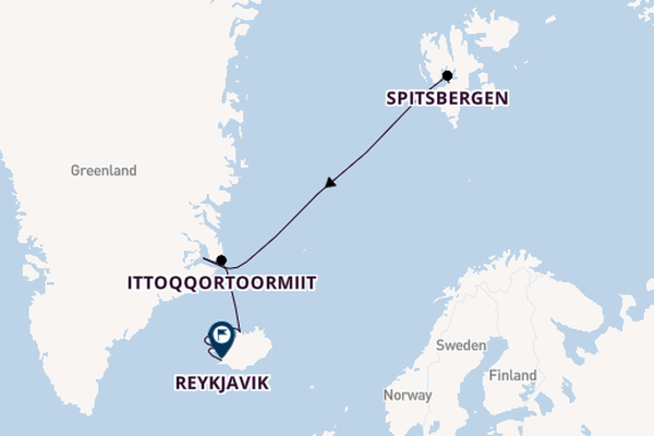 Arctic Ocean from Longyearbyen, Norway with the Silver Endeavour