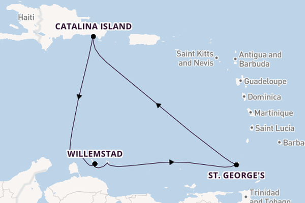 Caribbean vanaf La Romana, Dominicaanse Republiek met de MSC Opera