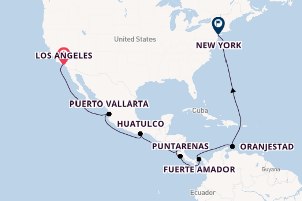 Luxury LA to New York with Panama Canal