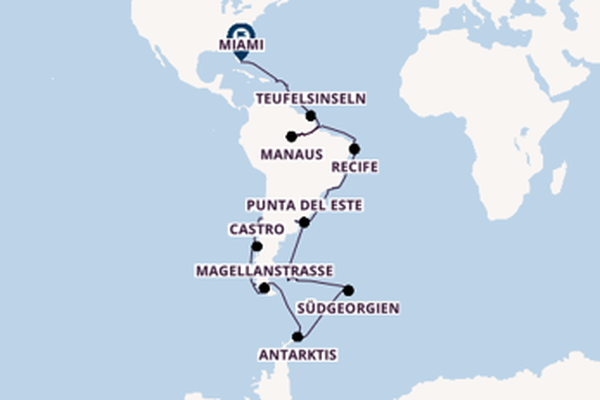 Kreuzfahrt mit der Seabourn Quest nach Miami