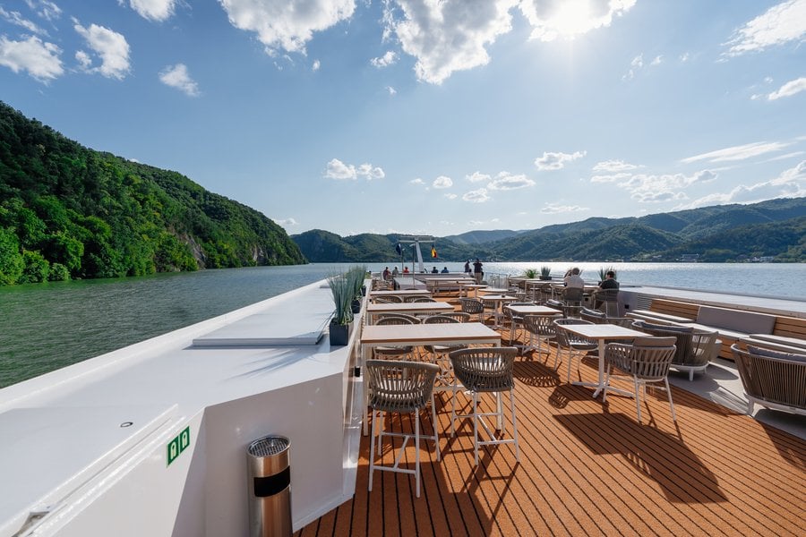 Donau vanaf Passau, Duitsland met de Amadeus Nova