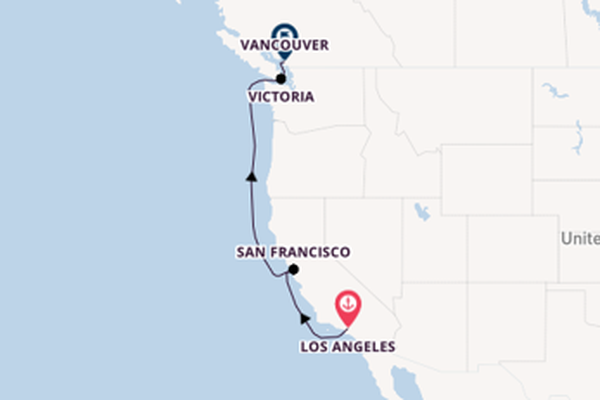 6-daagse cruise naar San Francisco