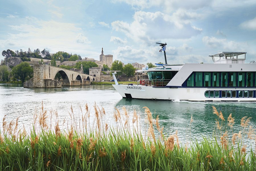 Rhone River, Europe from Lyon, France with the AmaCello