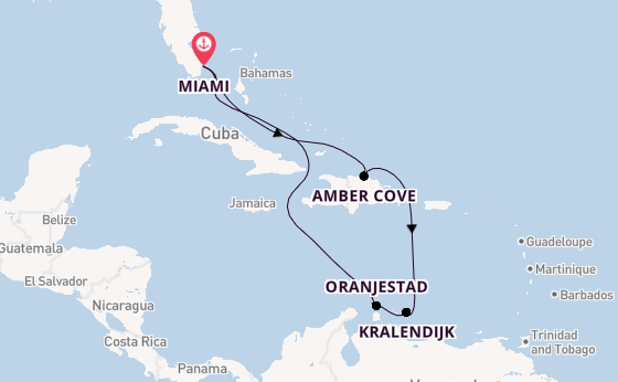Caribbean vanaf Miami, Verenigde Staten met de Carnival Venezia