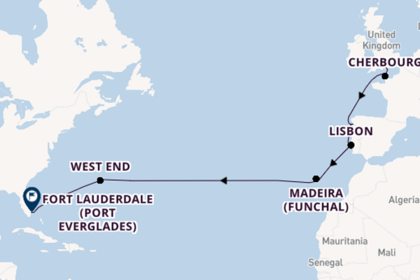 Sky Princess  18  Southampton (London)-Fort Lauderdale (Port Everglades)