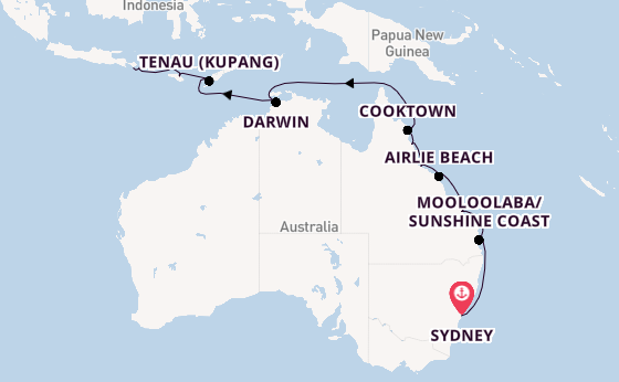 Australia from Sydney, Australia with the Seven Seas Explorer