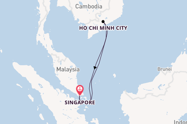 Southeast Asia from Singapore, Singapore with the Navigator of the Seas 