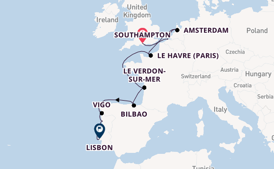 Portugal from Southampton, England with the Norwegian Star