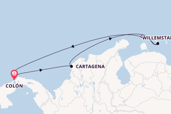 Southern Caribbean from Colón, Panama with the Serenade of the Seas