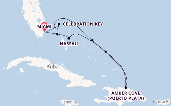 Karibik ab Miami auf der Carnival Magic