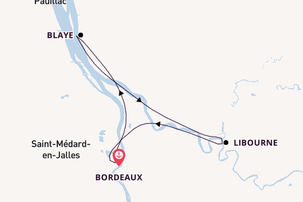 France from Bordeaux, France with the Cyrano de Bergerac