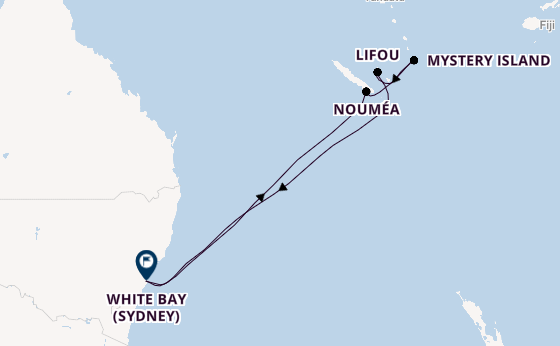 South Pacific from Sydney, Australia with the Carnival Adventure
