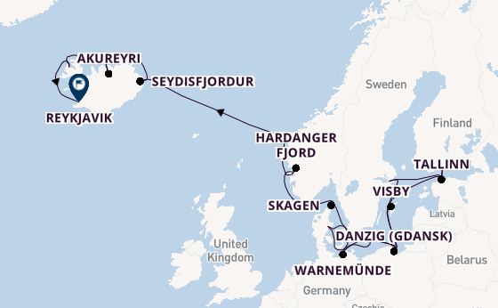 Arctic from Copenhagen, Denmark with the Regal Princess