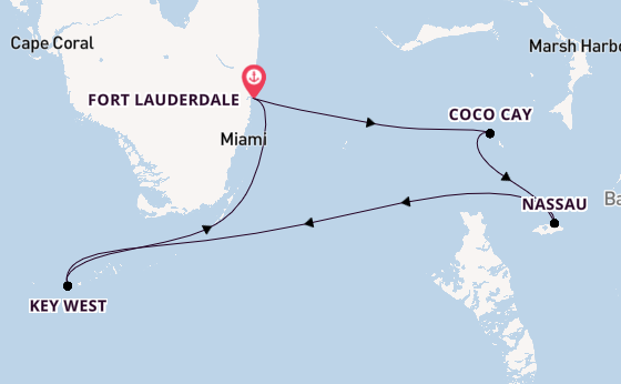 Caribbean vanaf Fort Lauderdale, Verenigde Staten met de Jewel of the Seas®