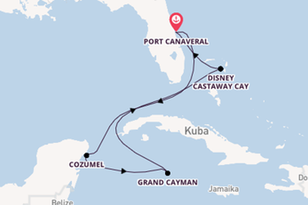 Begeisternde Reise ab Port Canaveral
