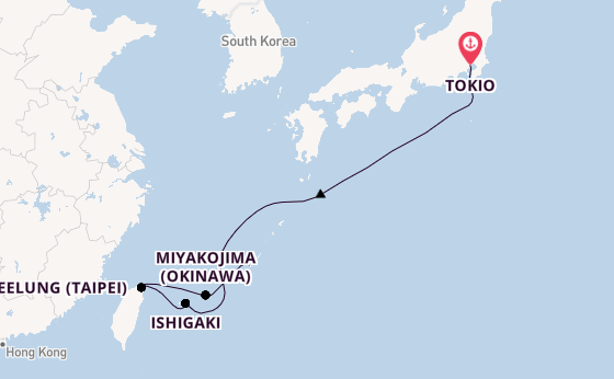 Japan vanaf Tokio, Japan met de MSC Bellissima