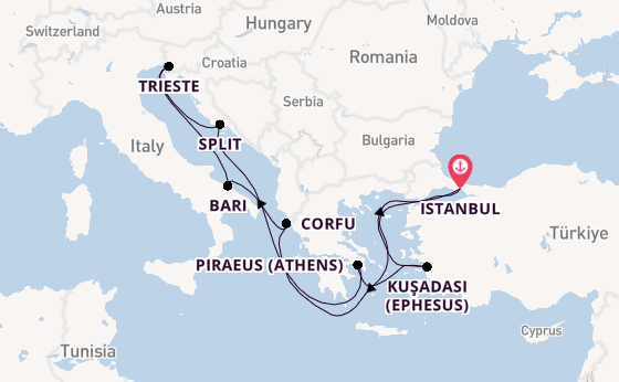 Empires of the Aegean & Adriatic: Istanbul to Greece, Italy & Croatia 