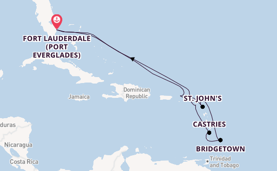 Caribbean from Fort Lauderdale (Port Everglades), Florida with the Celebrity Eclipse