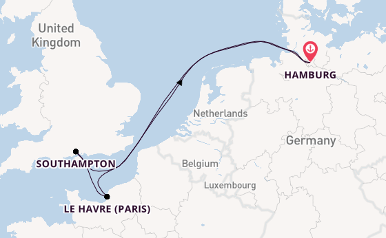 British Isles from Hamburg, Germany with the MSC Preziosa