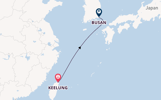 East Asia from Keelung, Taiwan with the Costa Serena