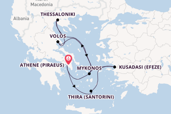 Cruise in 8 dagen naar Athene (Piraeus) met Celebrity Cruises
