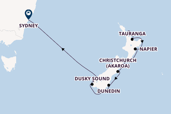 New Zealand from Auckland, New Zealand with the Celebrity Solstice