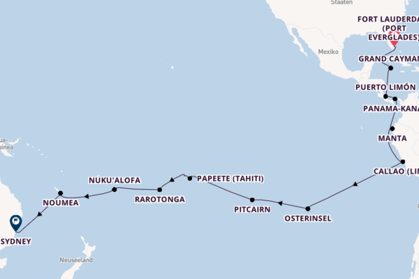 Expedition from Fort Lauderdale (Port Everglades) with the Zuiderdam