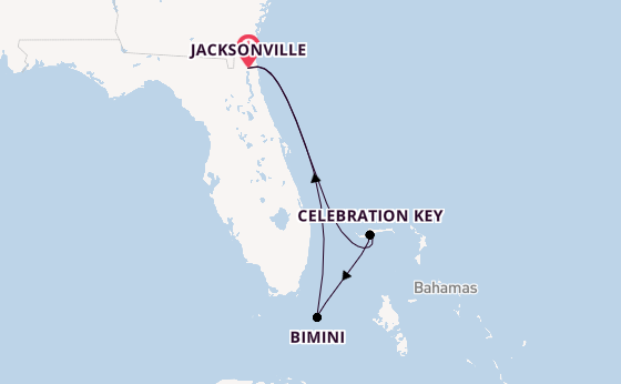 Karibik ab Jacksonville, Florida USA auf der Carnival Elation