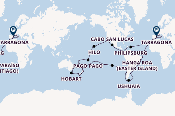 World Cruise from Barcelona, Spain with the MSC Magnifica